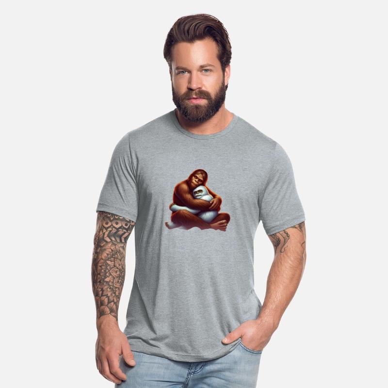 Bigfoot Hugging Yeti