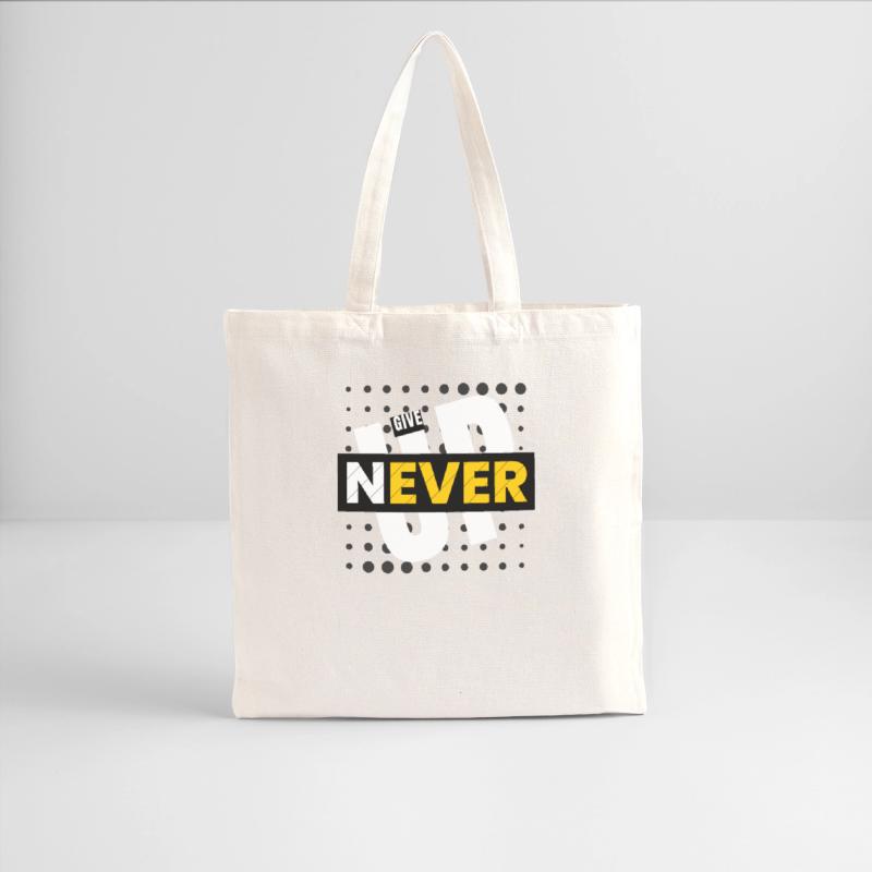 Black White Typography Never Give Up T Shirt