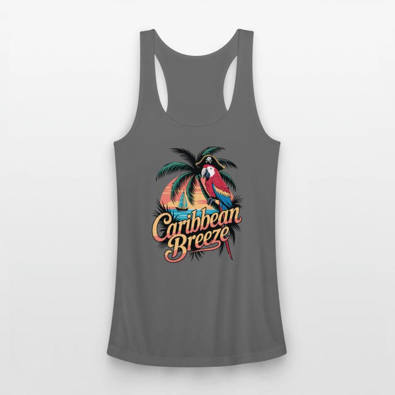 Caribbean Breeze Pirate Parrot Tropical Vacation