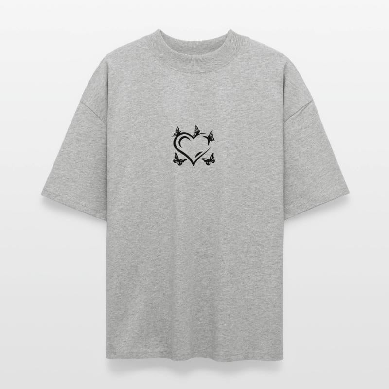 Classic Love Heart with Butterflies