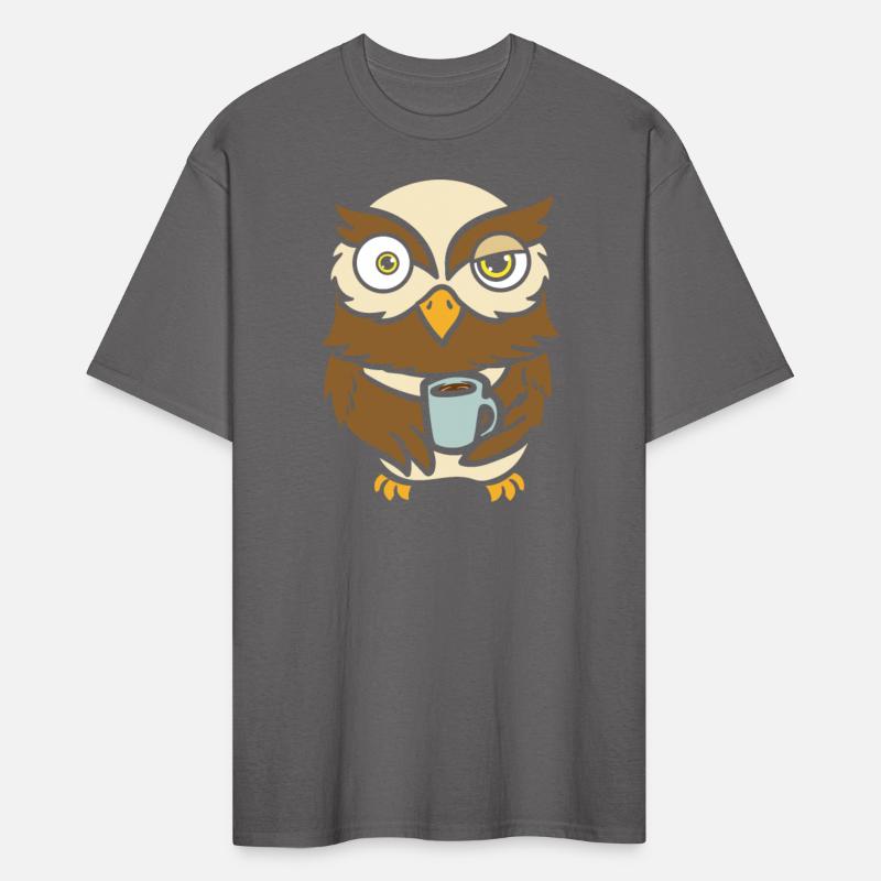 Coffee Drinker Owl Bird Owner Flying Animal