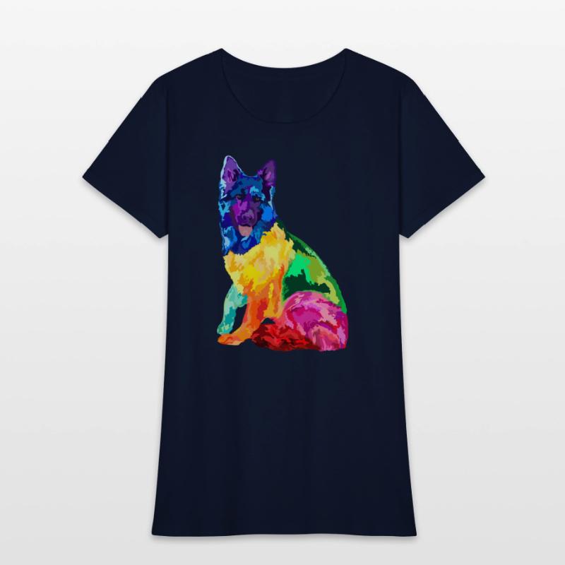 Dog Colorful German Shepherd s