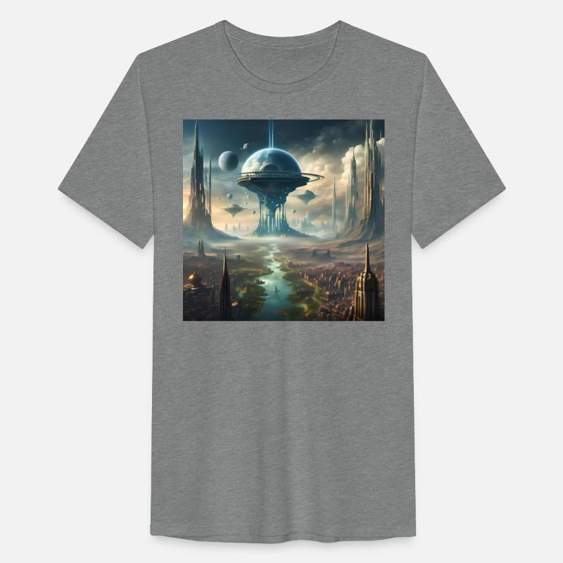 Futuristic Sci-Fi City Tower Design Alien Planet