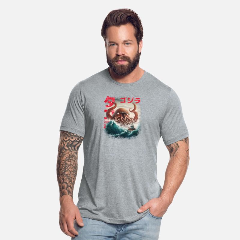 Giant Octopus Attack Ship Vintage