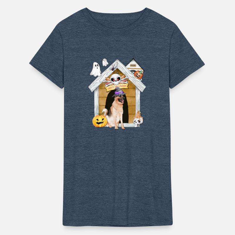 Halloween German Shepherd Dog Witch