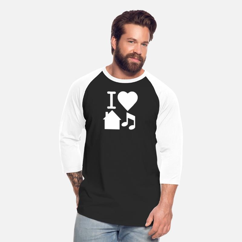 I Love House Music DJ Baseball