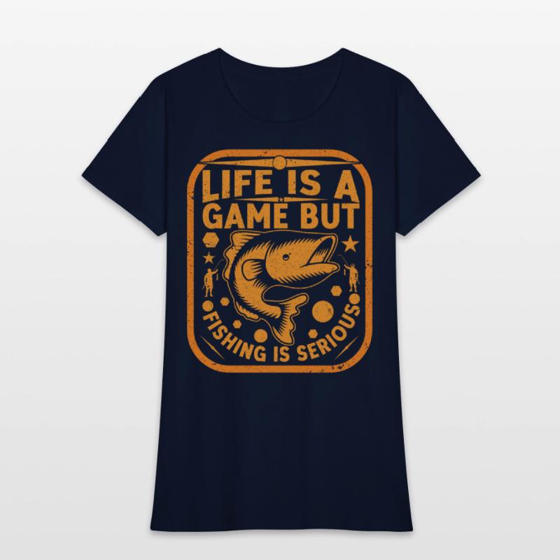 life is a game but fishing is serious T Shirt