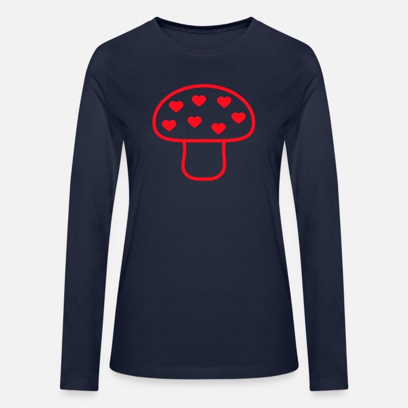 Red Mushroom Shining Color Love Heart Cool Fungus