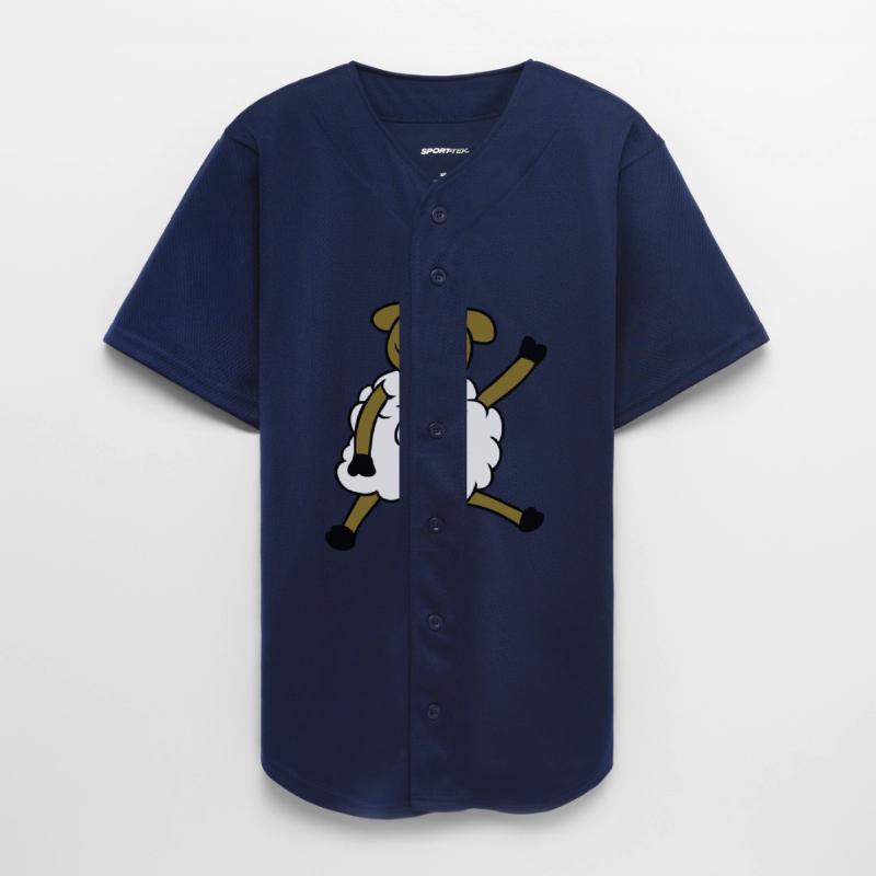 Sheep Sitting Waving Greeting Happy Smile Cool Fun