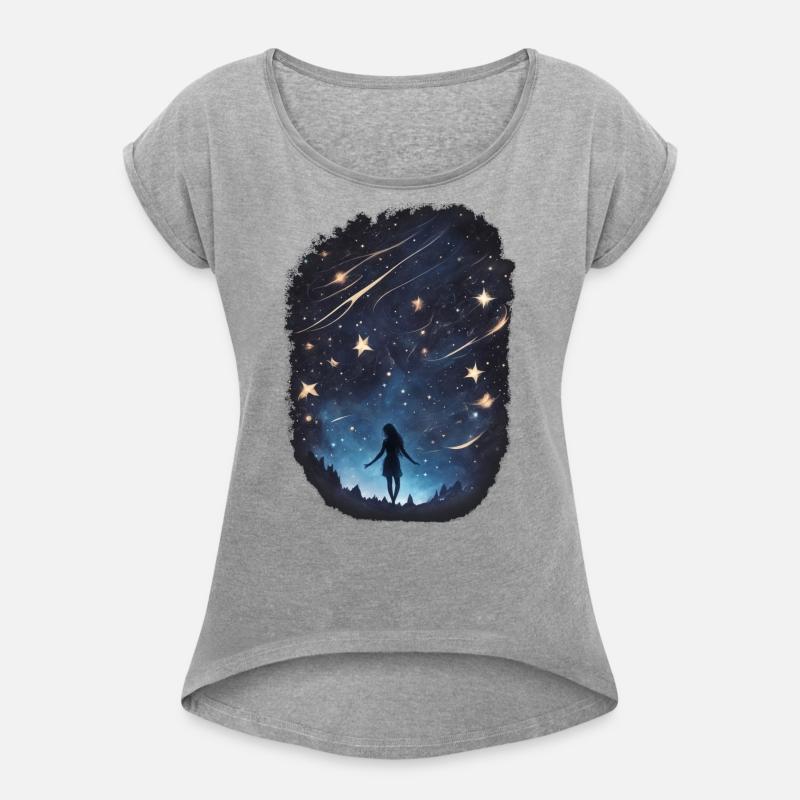 Shining stars night sky, dreamy universe