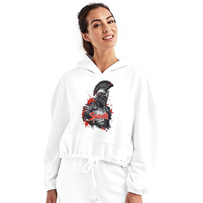 Spartan soldier in a splatter design