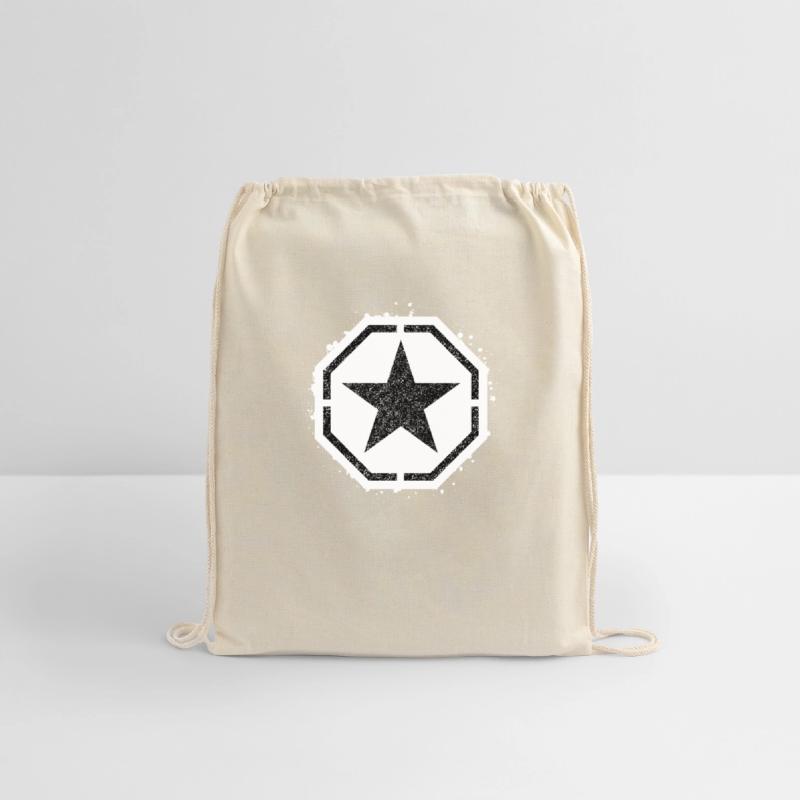 Sponge stencil Star inside octagon