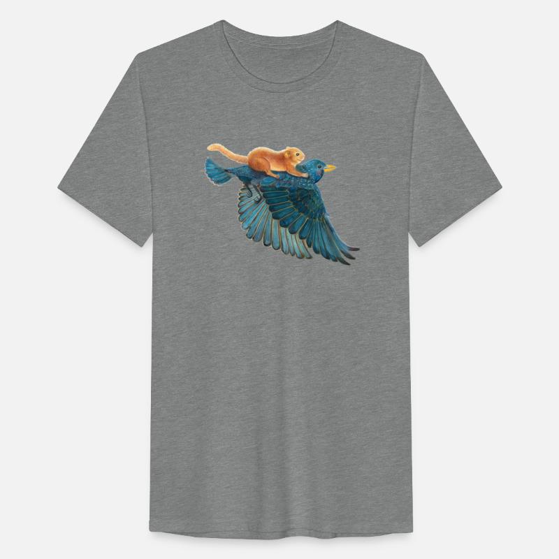 Starling Bird and Dormouse Flying