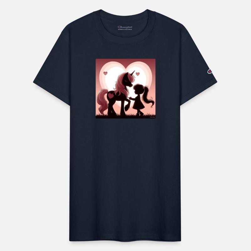 Unicorn and Girl Silhouette