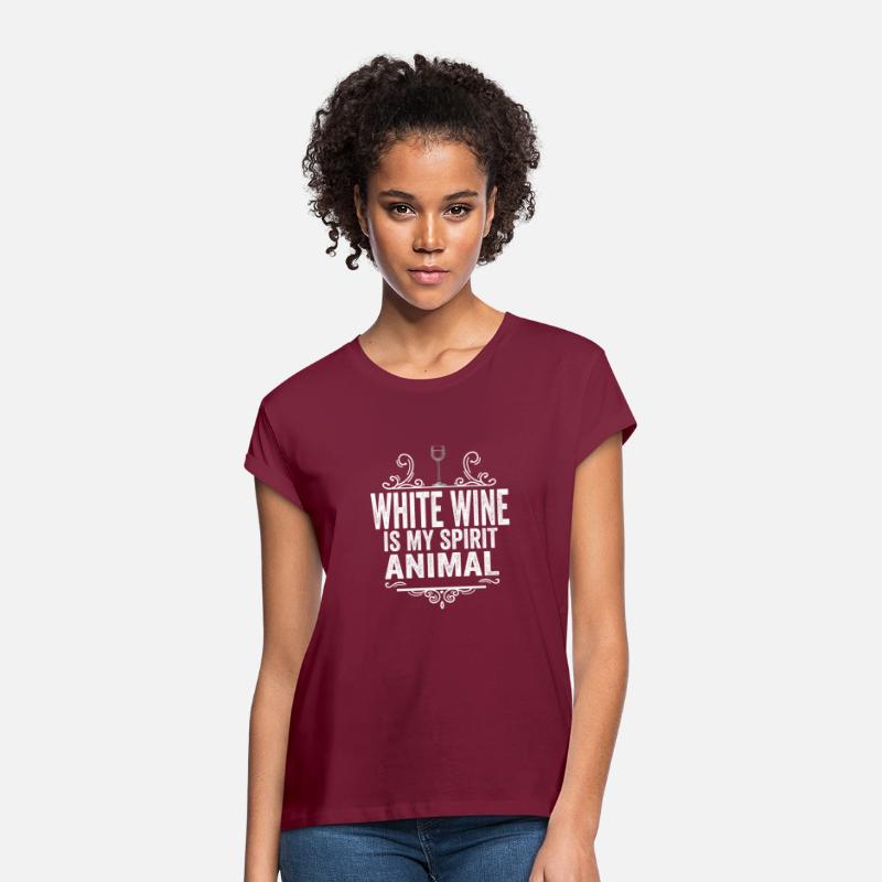 White Wine Is My Spirit Animal T-Shirt - Funny