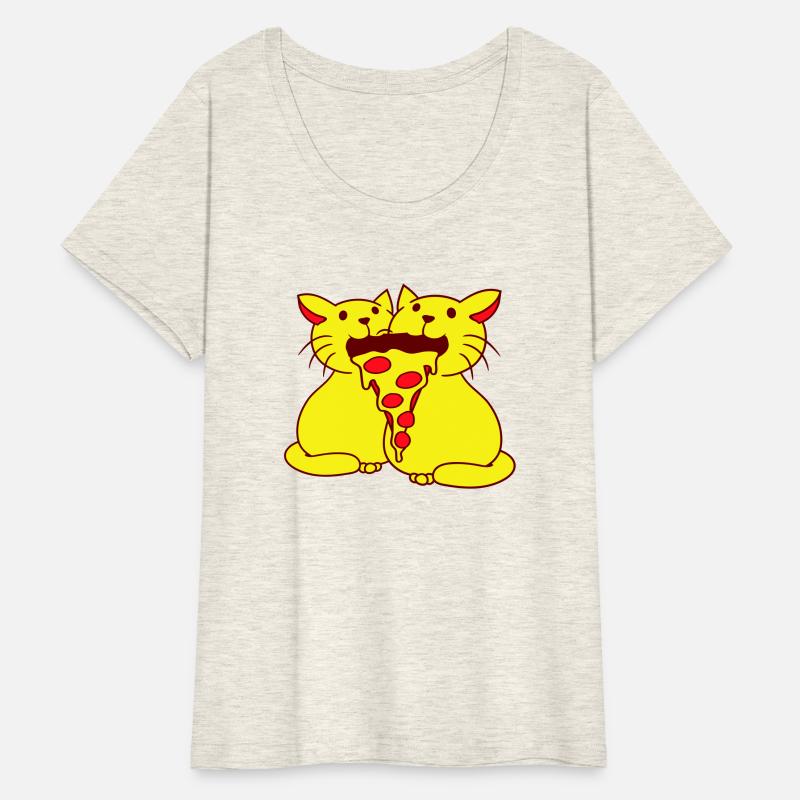 2 Cats Food Salami Pizza Fast Food Fun Hunger Team