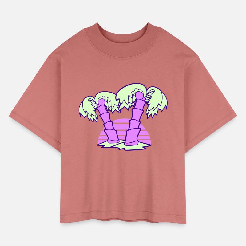 2 Palm Trees Island Tree Stripe Sun Sunset Evening