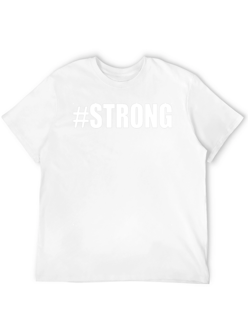 #Strong Graphic Print Crew Neck T-Shirt