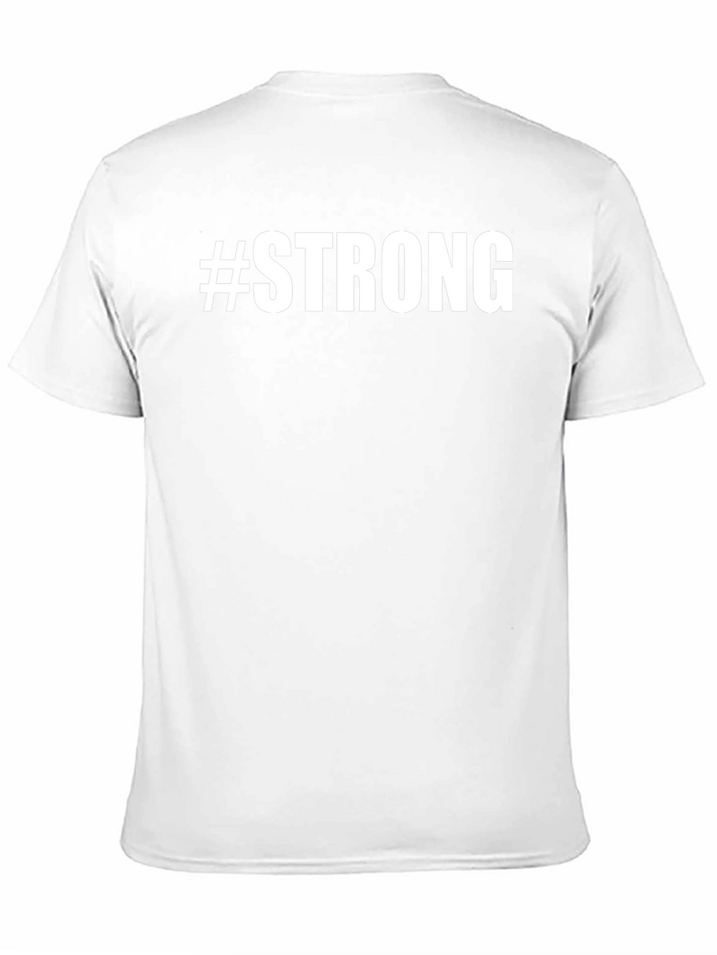 #Strong Graphic Print Crew Neck T-Shirt