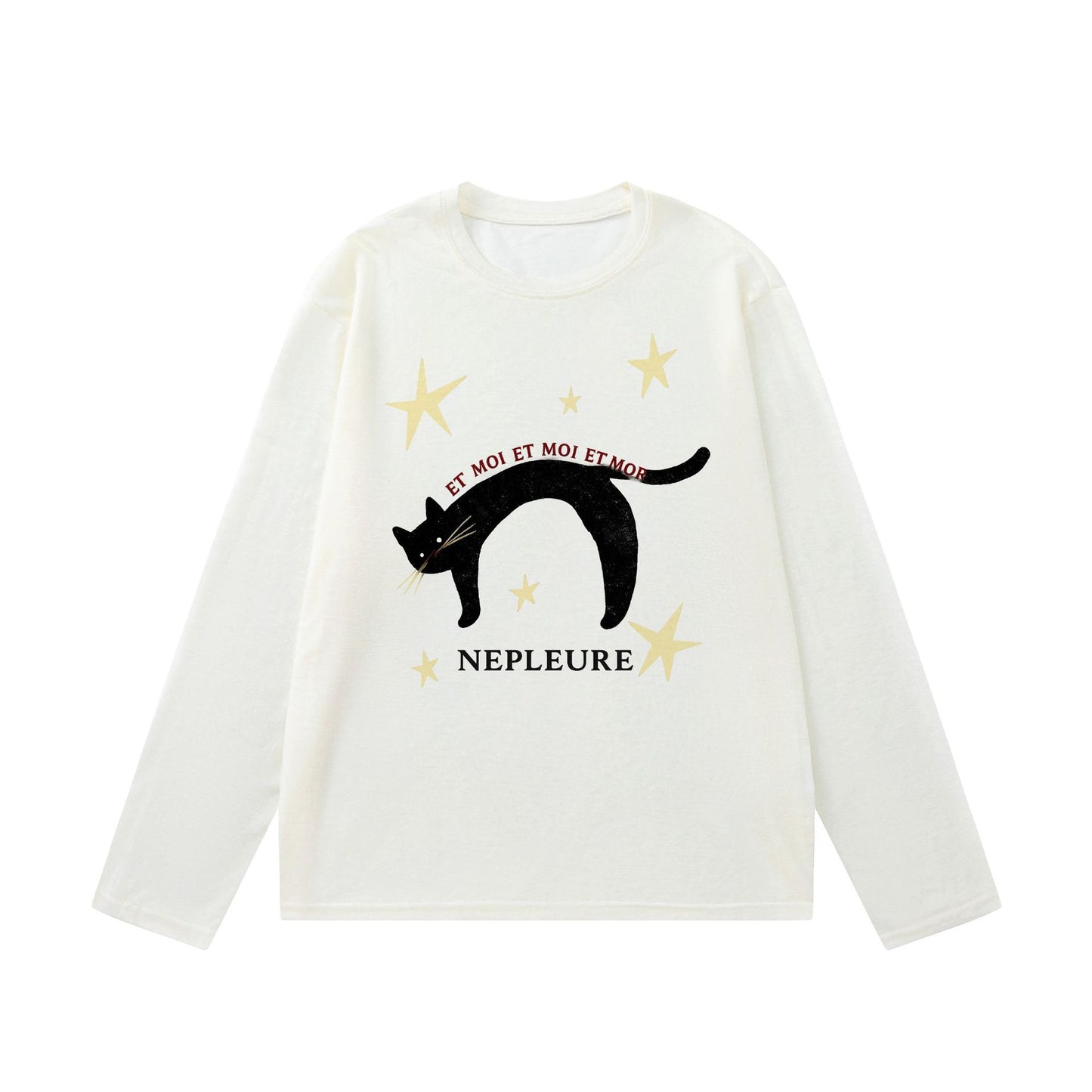 Sausage Dog Print   Long Sleeve Loose Fit  Unisex T-Shirt