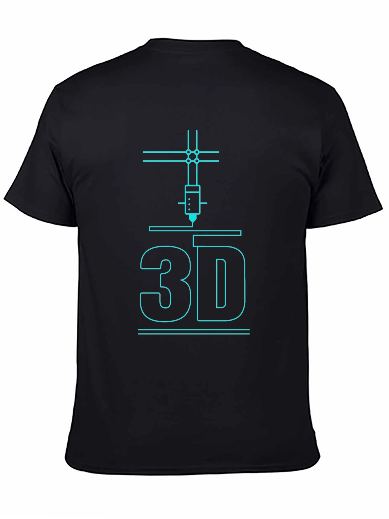 3D Printing T-Shirt - Black Graphic Tee for Tech Enthusiasts