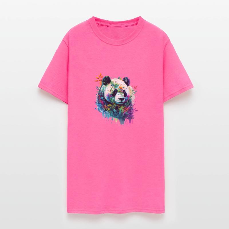 A Panda Amongst the Rainbow colors