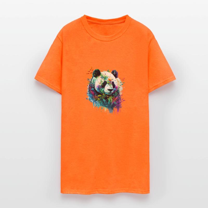 A Panda Amongst the Rainbow colors