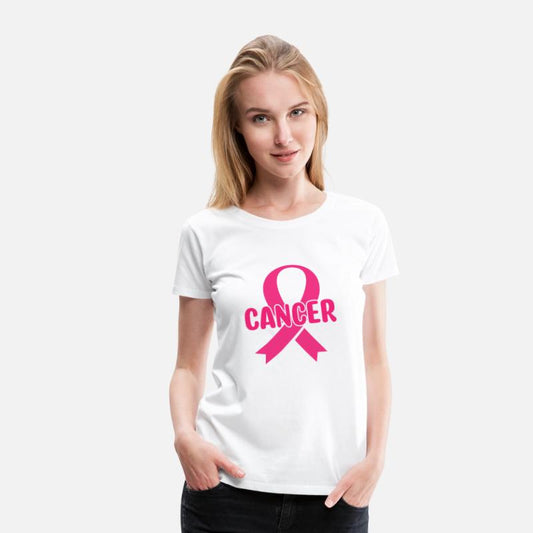 A pink cancer ribbon
