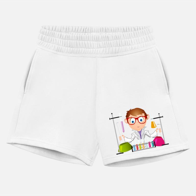 A young man as a scientist in the laboratory