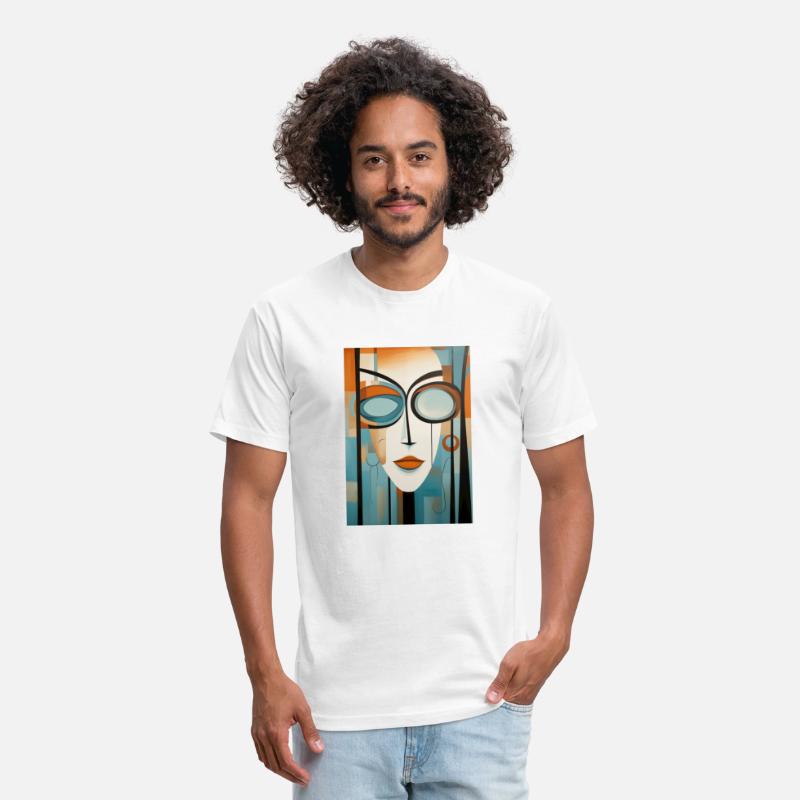 Abstract modern portrait of a woman