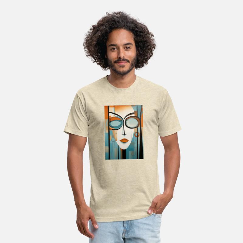 Abstract modern portrait of a woman