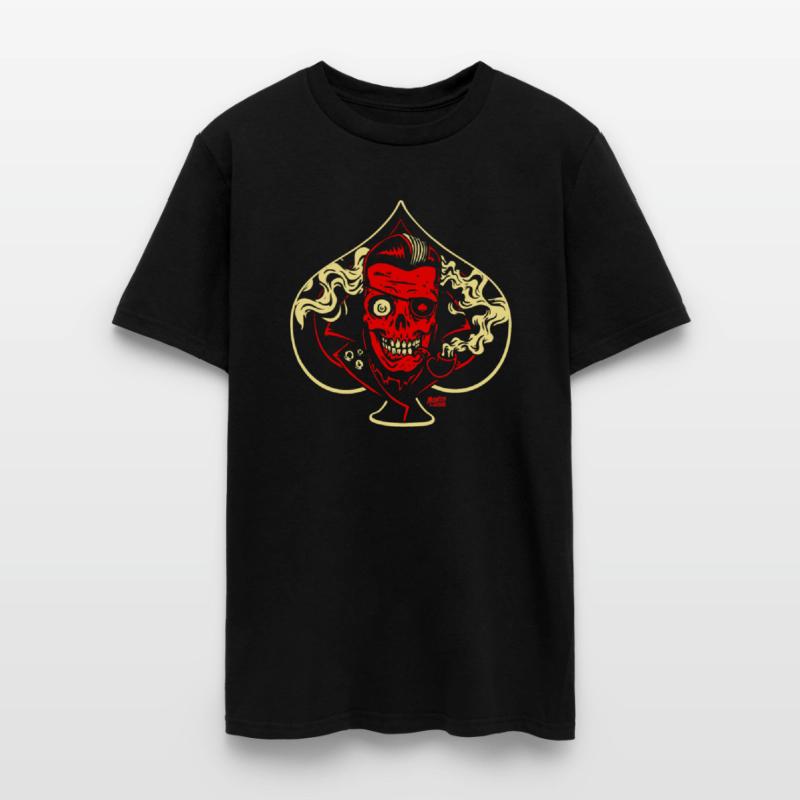 Ace of Spades Rockabilly Skull