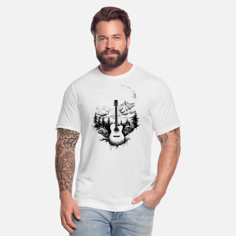 Acoustic guitar landscape guitarist gift