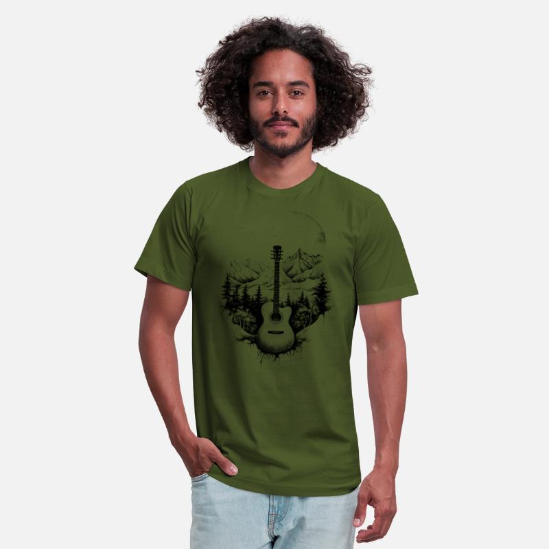 Acoustic guitar landscape guitarist gift