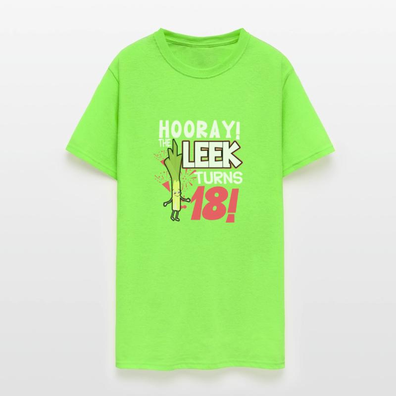 Adult 18th Bday Hooray The Leek Turns 18 Years Old