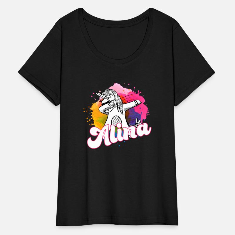 ALINA - Beautiful name with dabbing unicorn