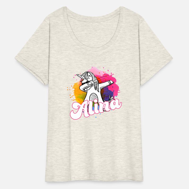 ALINA - Beautiful name with dabbing unicorn