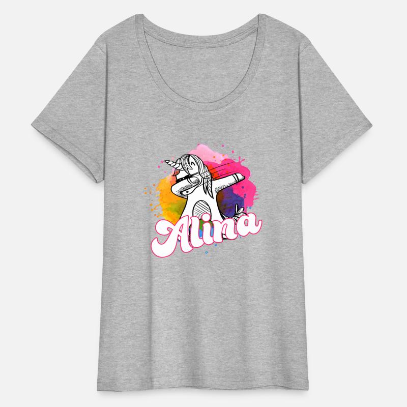 ALINA - Beautiful name with dabbing unicorn