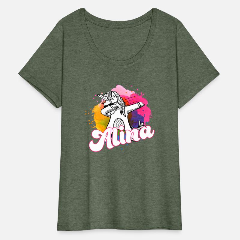 ALINA - Beautiful name with dabbing unicorn