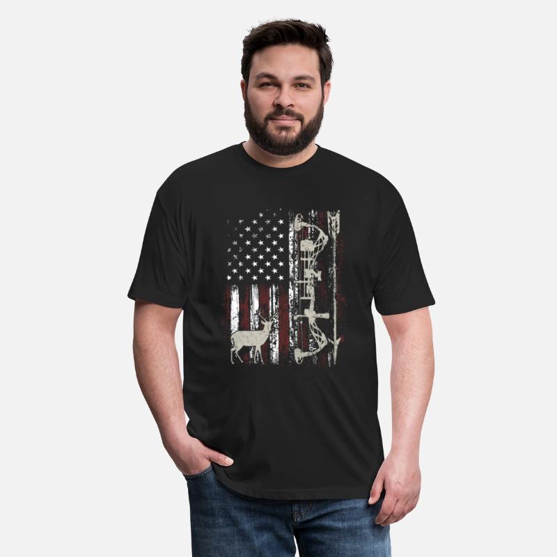 American Flag Bowhunting Bow Archery Deer Hunter
