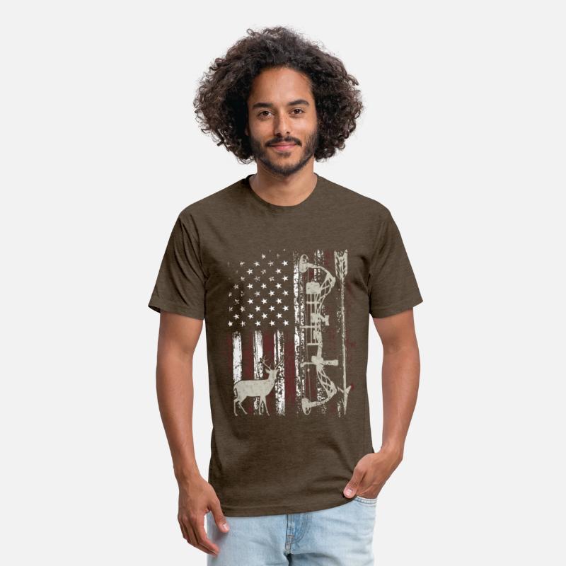 American Flag Bowhunting Bow Archery Deer Hunter