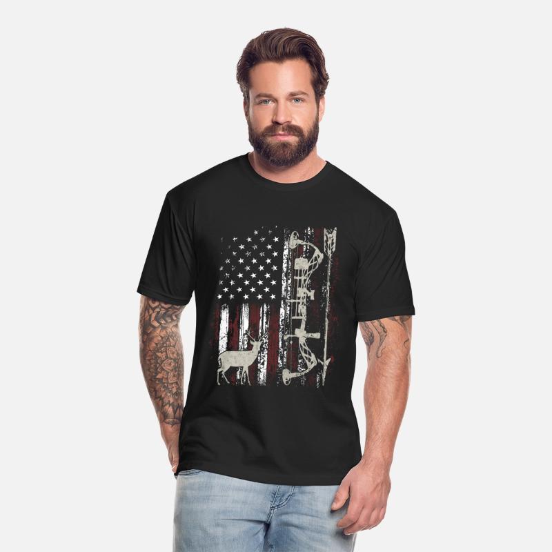 American Flag Bowhunting Bow Archery Deer Hunter