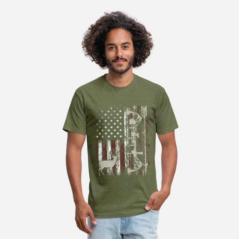 American Flag Bowhunting Bow Archery Deer Hunter