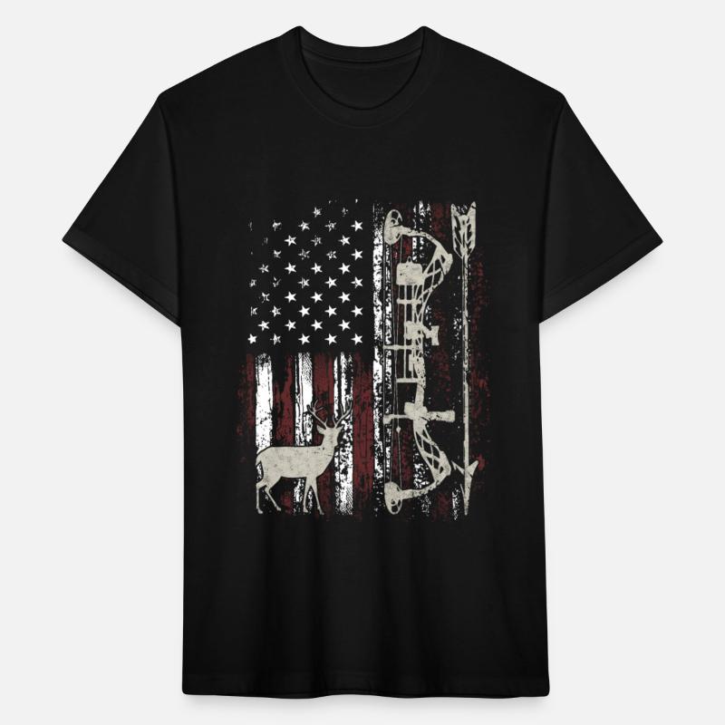American Flag Bowhunting Bow Archery Deer Hunter