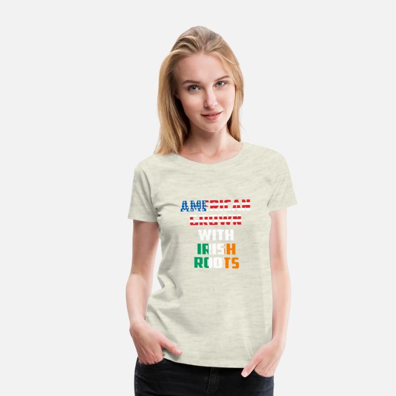 American Grown With Irish Roots Funny Gift