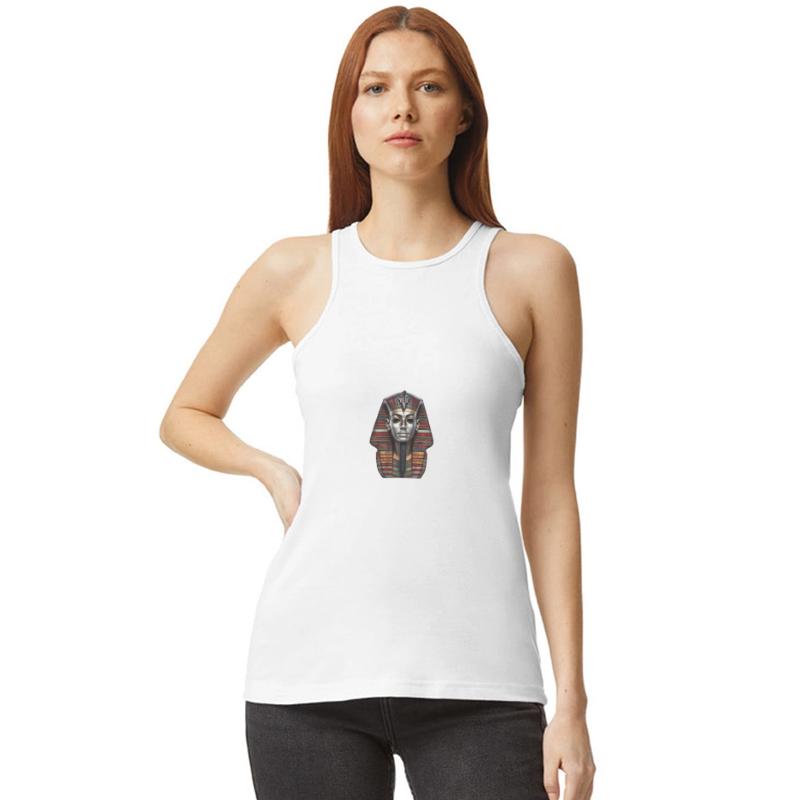 Ancient Egyptian Funerary Mask With Silver Face