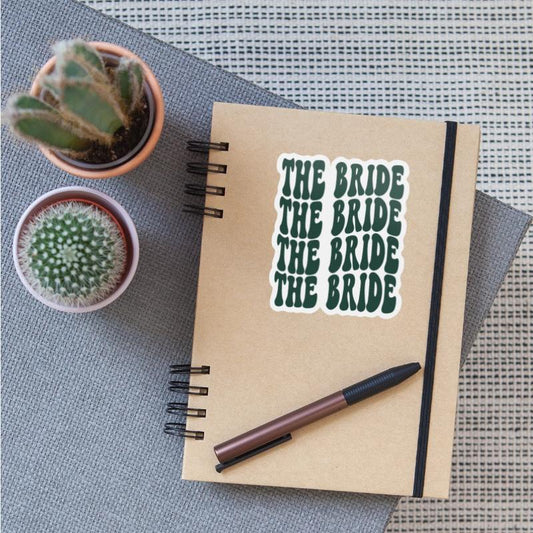 Bachelorette Party The Bride Emerald Green Design