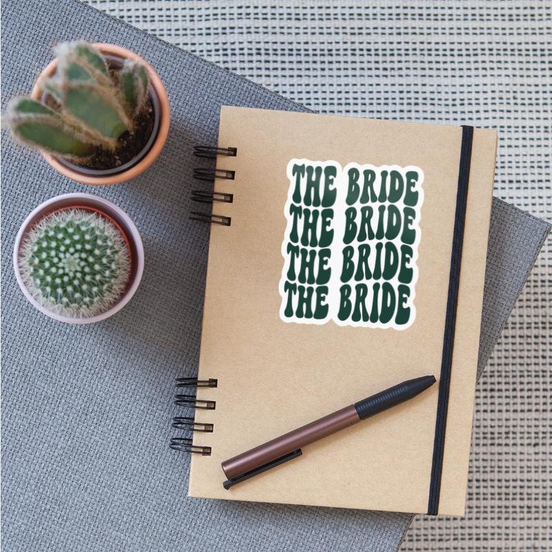 Bachelorette Party The Bride Emerald Green Design