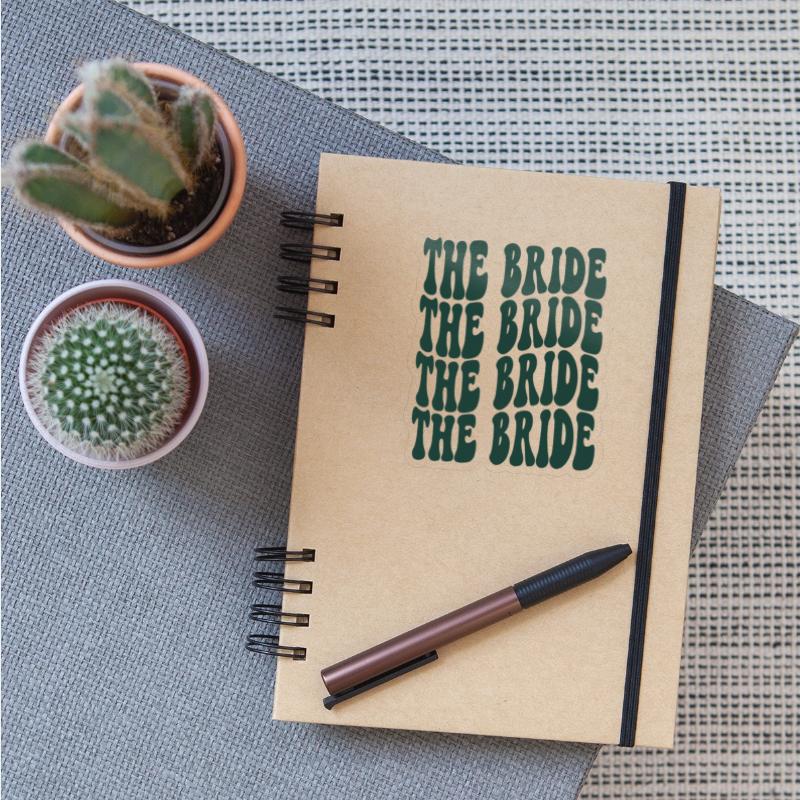 Bachelorette Party The Bride Emerald Green Design