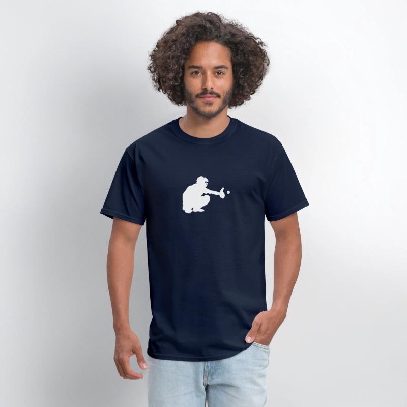 Baseball catcher waiting to catch a pitch